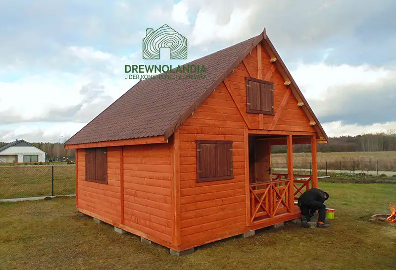 Drewniany domek Wiktor II - 5x5m  