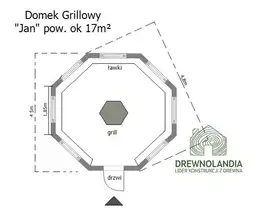 Drewniany Domek Grillowy Jan - 4,8m  - zdjęcie 24