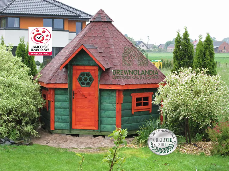 Domek Grillowy z drewna Jaś - 3,7m 