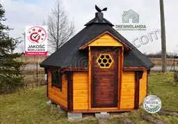 Domek Grillowy z drewna Jaś - 3,7m  - zdjęcie 3