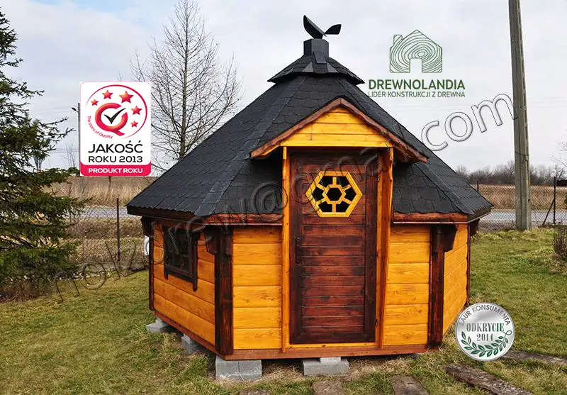 Domek Grillowy z drewna Jaś - 3,7m 