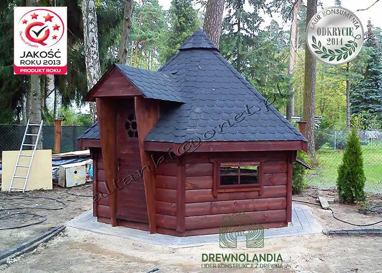 Domek Grillowy z drewna Jaś - 3,7m 