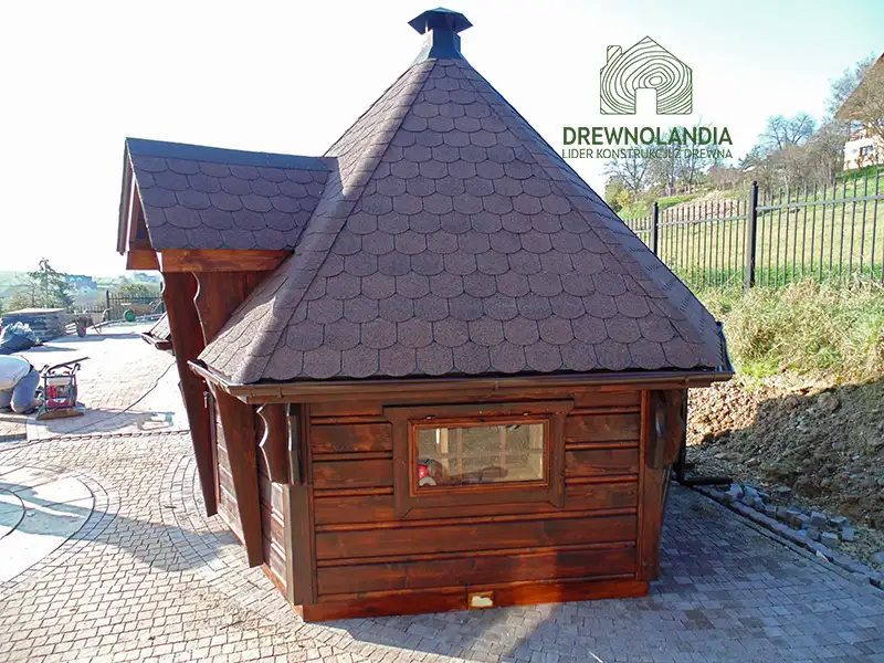 Domek Grillowy z drewna Jaś - 3,7m 