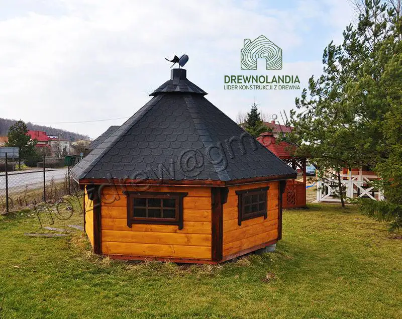 Domek Grillowy z drewna Jaś - 3,7m 