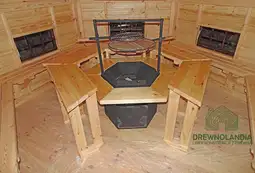 Domek Grillowy z drewna Jaś - 3,7m  - zdjęcie 9