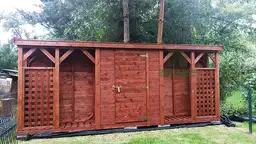 Drewutnia Dagmara - 7x1m, z magazynkiem narzędziowym  - zdjęcie 3