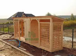 Drewutnia Dagmara - 7x1m, z magazynkiem narzędziowym  - zdjęcie 16