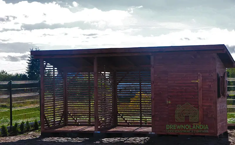 Wiata Wiktoria - 6x2m, drewutnia 