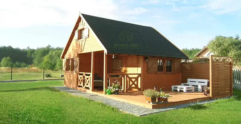 Domek z antresola Wiktor IV - wersja 1 - V1 - 5,9x5,9m