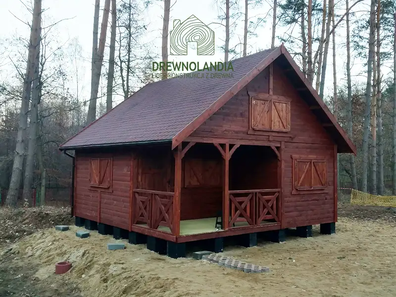 Domek z antresola Wiktor IV - wersja 1 - V1 - 5,9x5,9m