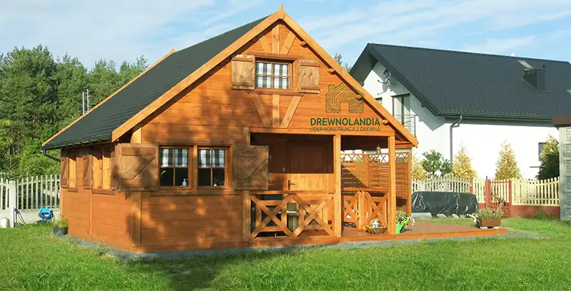 Domek z antresola Wiktor IV - wersja 1 - V1 - 5,9x5,9m