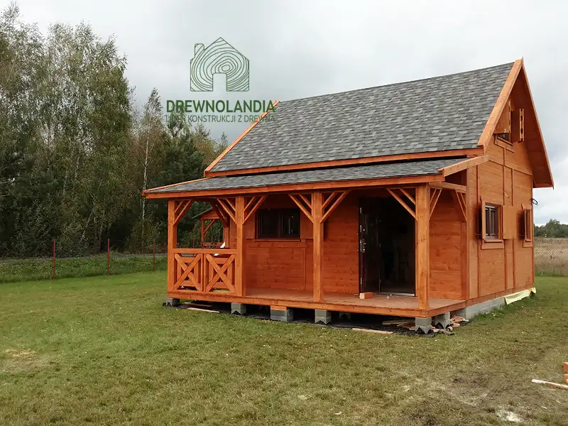 Domek drewniany na działkę Julian - 6x7,5m