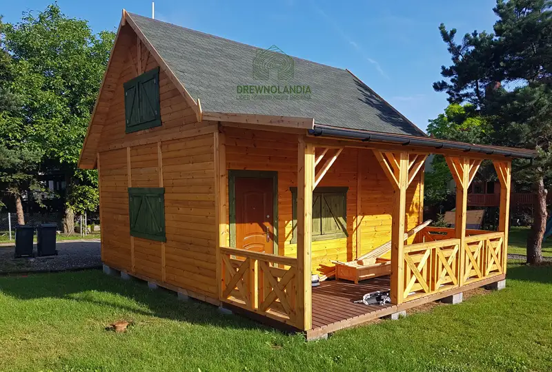 Domek drewniany na działkę Julian - 6x7,5m