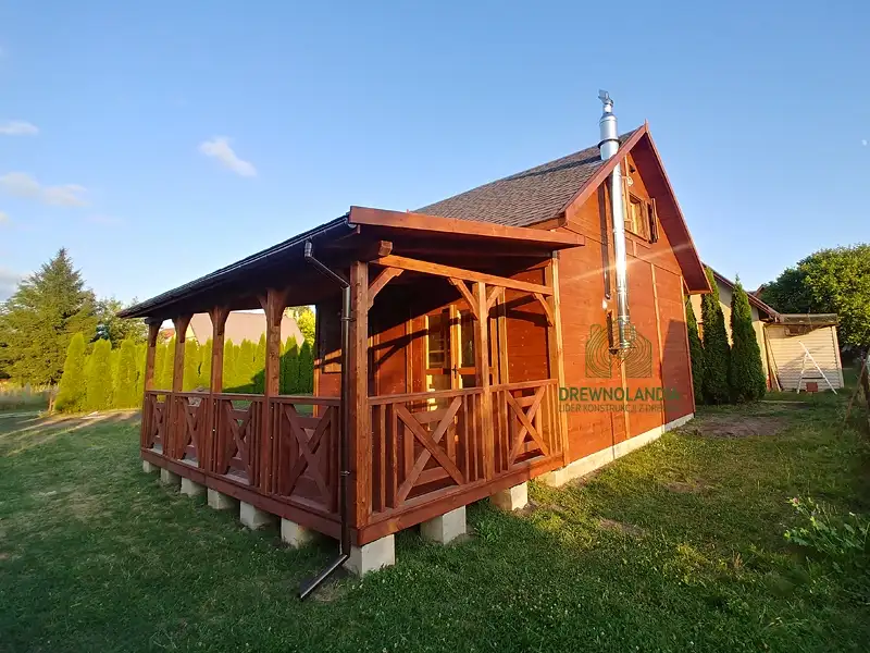 Domek drewniany na działkę Julian - 6x7,5m