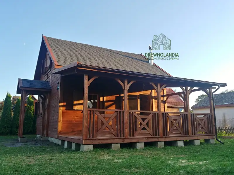 Domek drewniany na działkę Julian - 6x7,5m