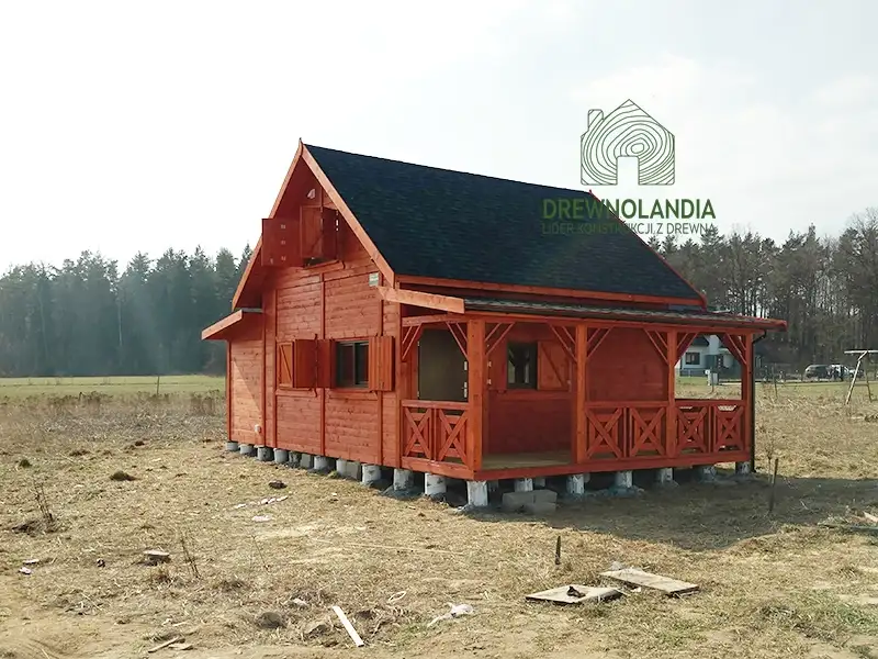 Domek drewniany na działkę Julian - 6x7,5m