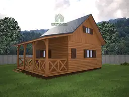 Domek drewniany na działkę Julian - 6x7,5m - zdjęcie 32