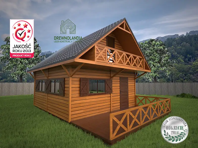 Domek z balkonem Igor - 5x5m