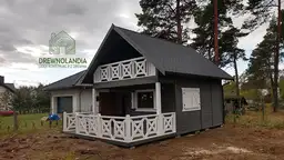 Domek z balkonem Igor - 5x5m - zdjęcie 14