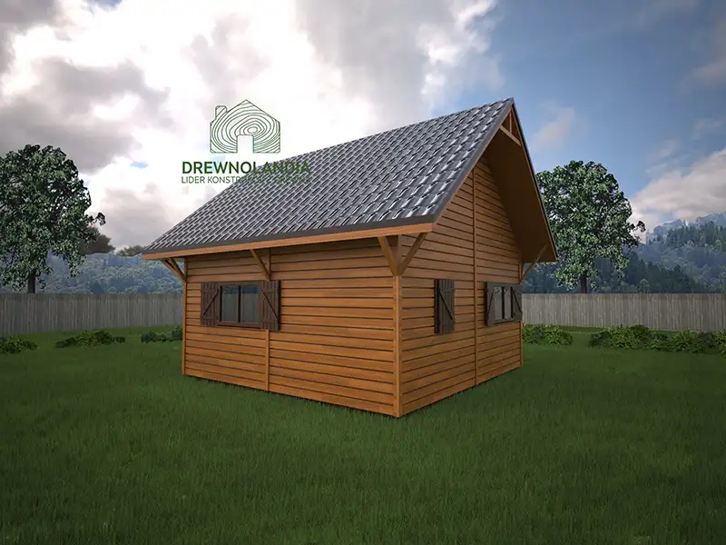 Domek z balkonem Igor - 5x5m