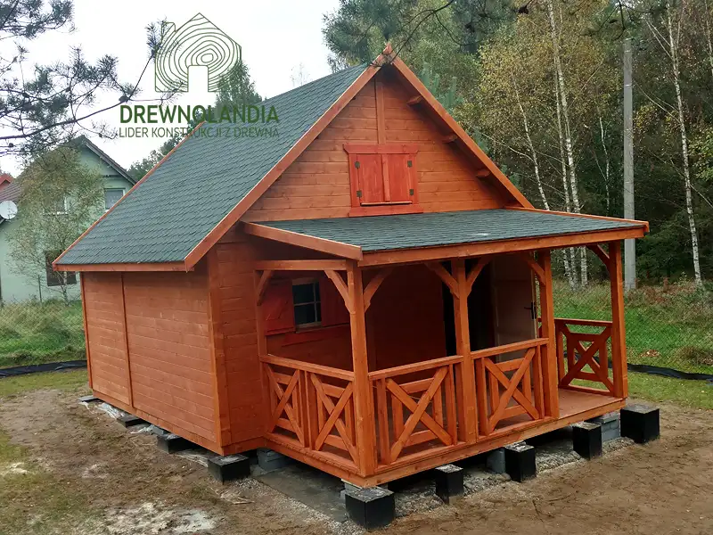 Domek Ogrodowy z tarasem Marcel II - 5x5m 