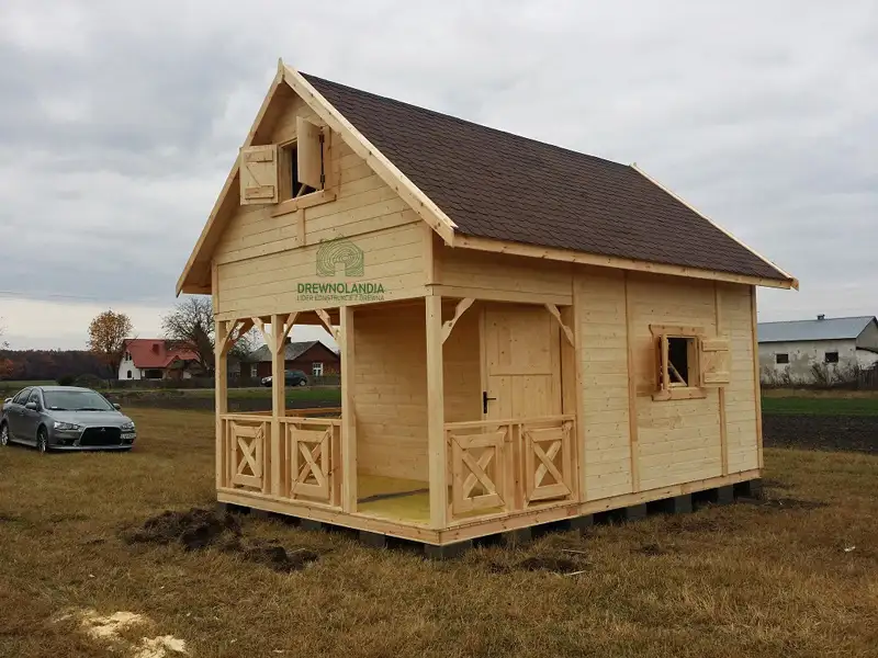 Domek Ogrodowy z poddaszem Olaf - 6x4m 