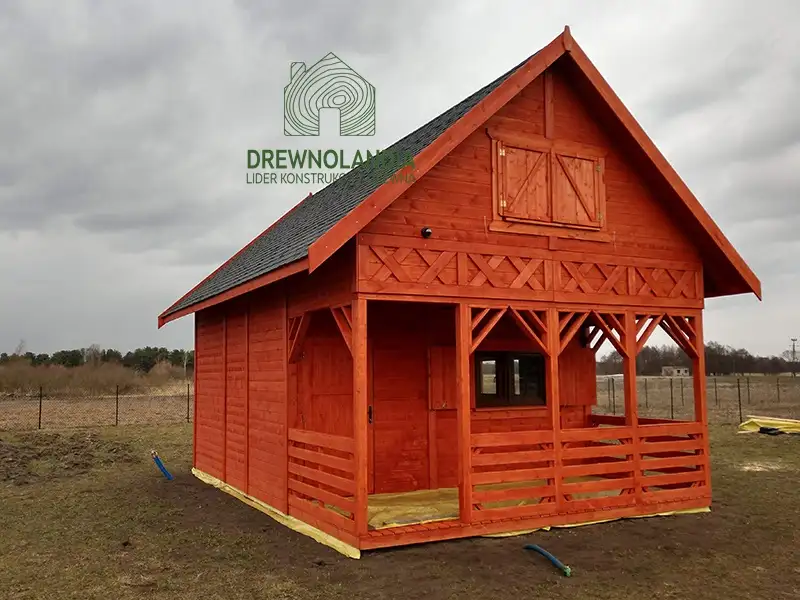 Domek Ogrodowy z poddaszem Olaf - 6x4m 