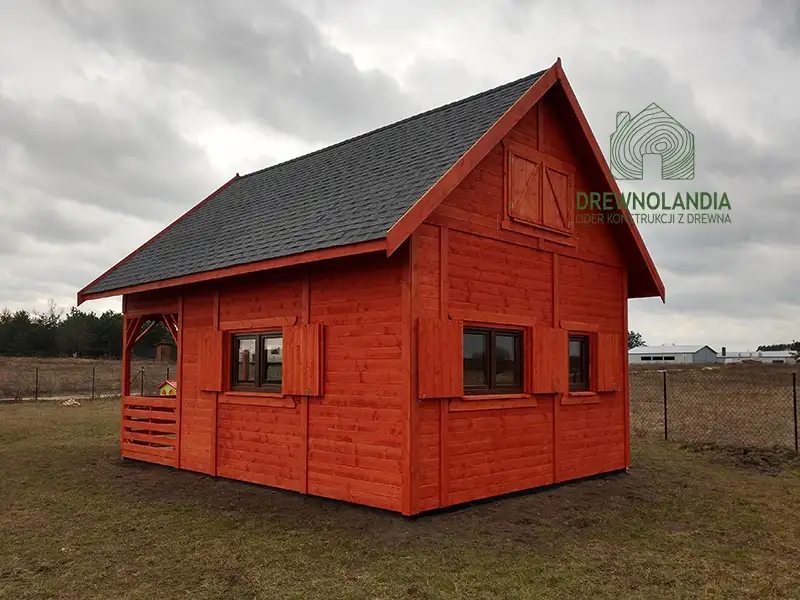 Domek Ogrodowy z poddaszem Olaf - 6x4m 