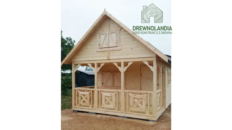 Domek Ogrodowy z poddaszem Olaf - 6x4m 