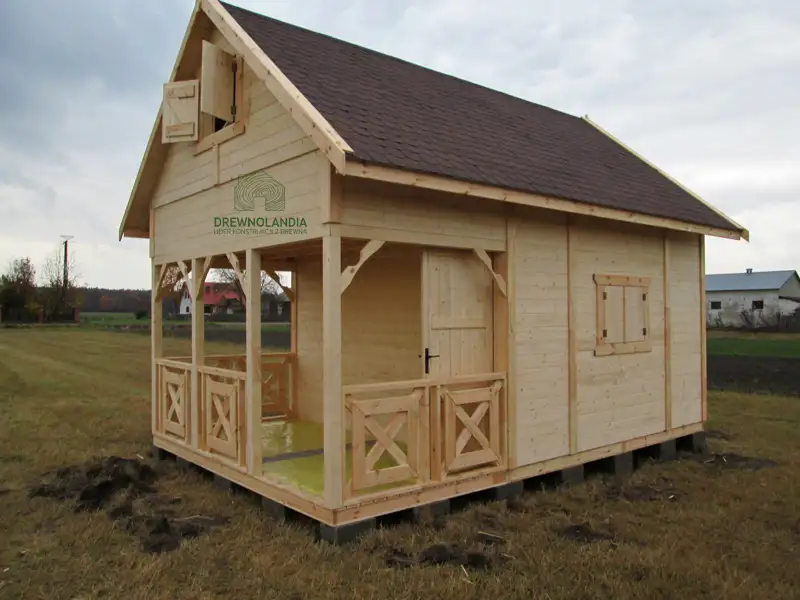 Domek Ogrodowy z poddaszem Olaf - 6x4m 