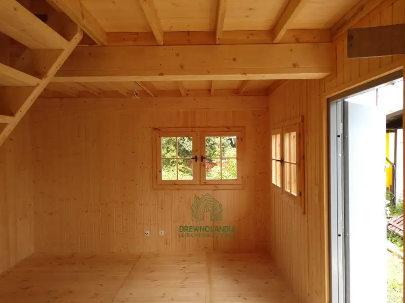 Domek Ogrodowy z poddaszem Olaf - 6x4m 