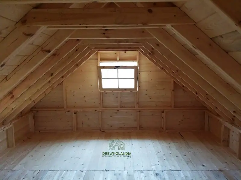 Domek Ogrodowy z poddaszem Olaf - 6x4m 