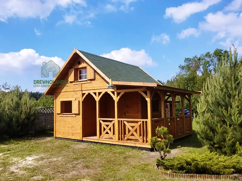 Domek Ogrodowy Mieszko I 4x5m + taras boczny 1,5x5m