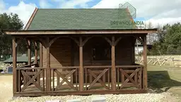 Domek Ogrodowy Mieszko I 4x5m + taras  boczny 1,5x5m - zdjęcie 12