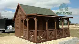 Domek Ogrodowy Mieszko I 4x5m + taras  boczny 1,5x5m - zdjęcie 13