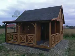Domek Ogrodowy Mieszko I 4x5m + taras  boczny 1,5x5m - zdjęcie 19