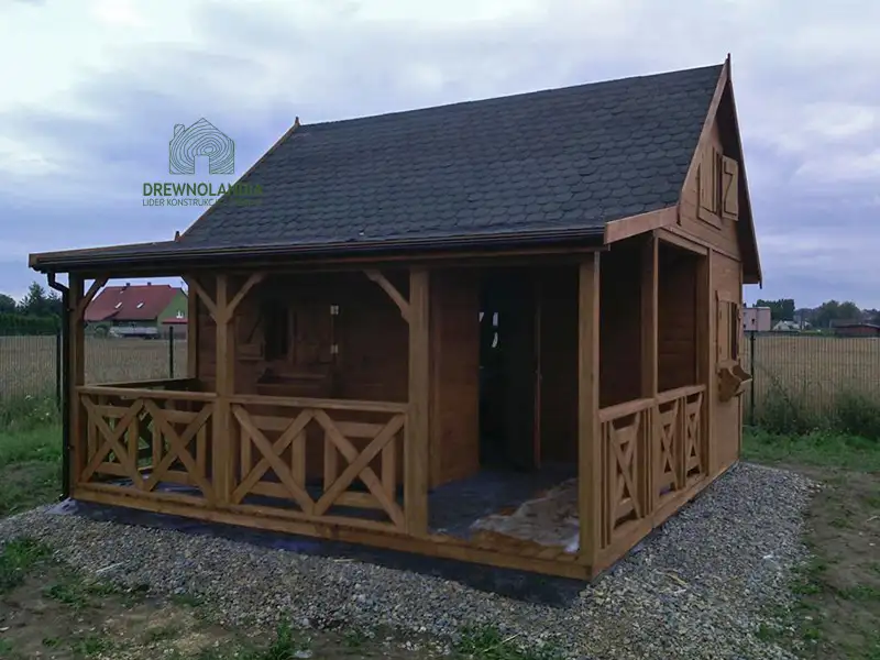 Domek Ogrodowy Mieszko I 4x5m + taras boczny 1,5x5m