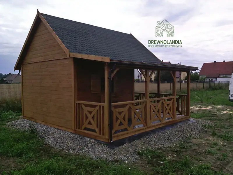 Domek Ogrodowy Mieszko I 4x5m + taras boczny 1,5x5m