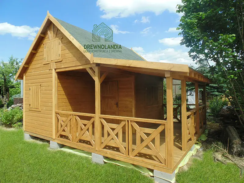 Domek Ogrodowy Mieszko I 4x5m + taras boczny 1,5x5m