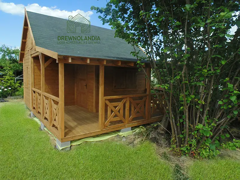 Domek Ogrodowy Mieszko I 4x5m + taras boczny 1,5x5m