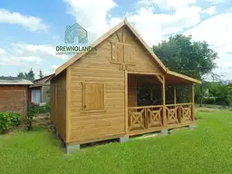 Domek Ogrodowy Mieszko I 4x5m + taras  boczny 1,5x5m - zdjęcie 33