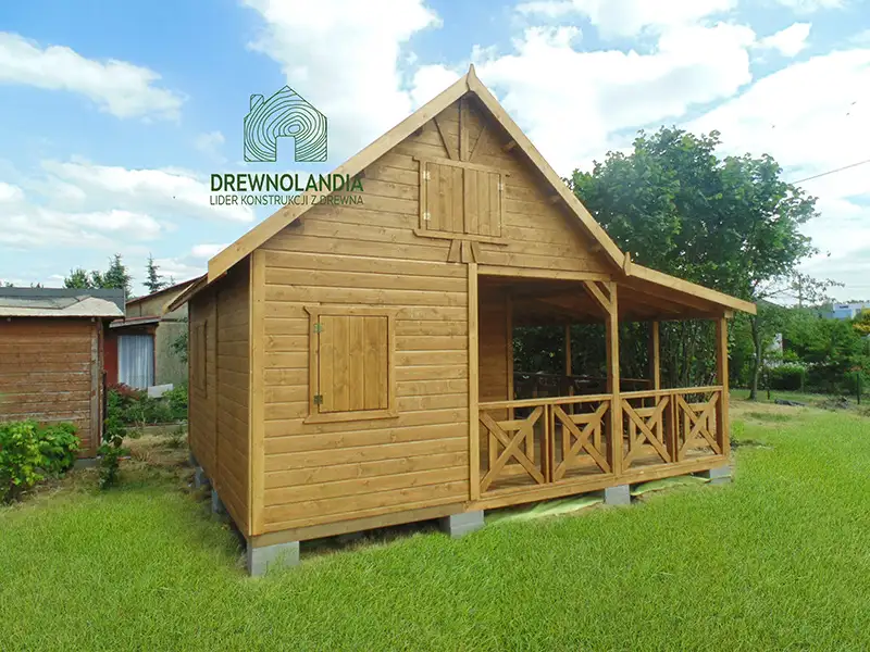 Domek Ogrodowy Mieszko I 4x5m + taras boczny 1,5x5m