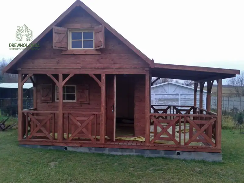 Domek Ogrodowy Mieszko I 4x5m + taras boczny 1,5x5m