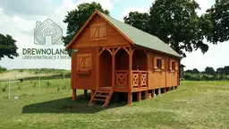 Domek ogrodowy z drewna Wiktor - 8x4m  - zdjęcie 5