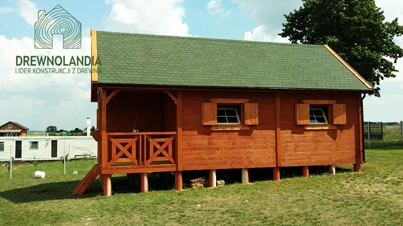 Domek ogrodowy z drewna Wiktor - 8x4m