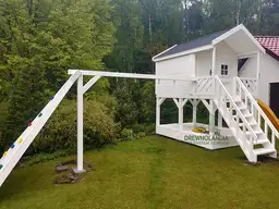 Domek ogrodowy Dla Dzieci Lolek - 2,8x2m z huśtawką  - zdjęcie 5