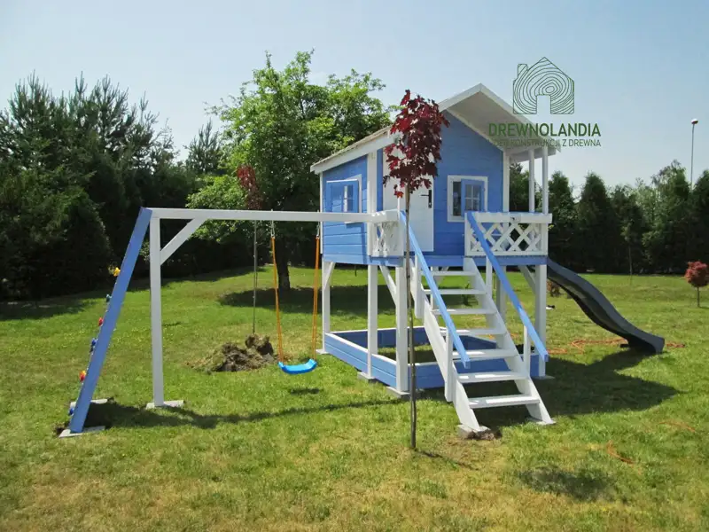 Domek ogrodowy Dla Dzieci Lolek - 2,8x2m z huśtawką 