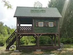 Duży Drewniany Domek Dla Dzieci Kitty IV - 4x2,5m z antresolą - zdjęcie 28