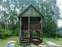 Duży Drewniany Domek Dla Dzieci Kitty IV - 4x2,5m z antresolą - zdjęcie 30