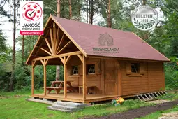 Drewniany domek Ogrodowy Olek 7,7x4,5m  - zdjęcie 1